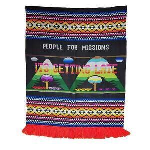 Wall Tapestry Rug People For Missions Embroidered Bright Tribal World Missions